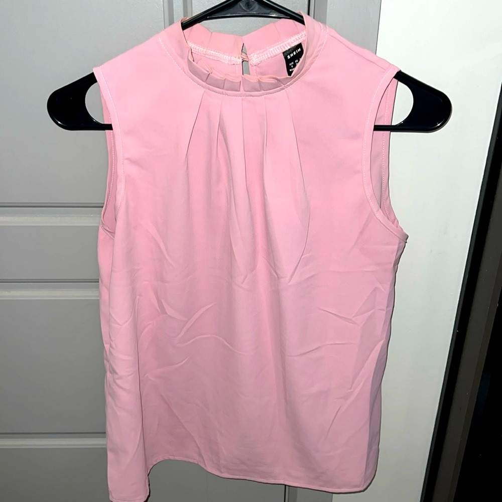 SHEIN Light Pink Tank Top Blouse Size Small